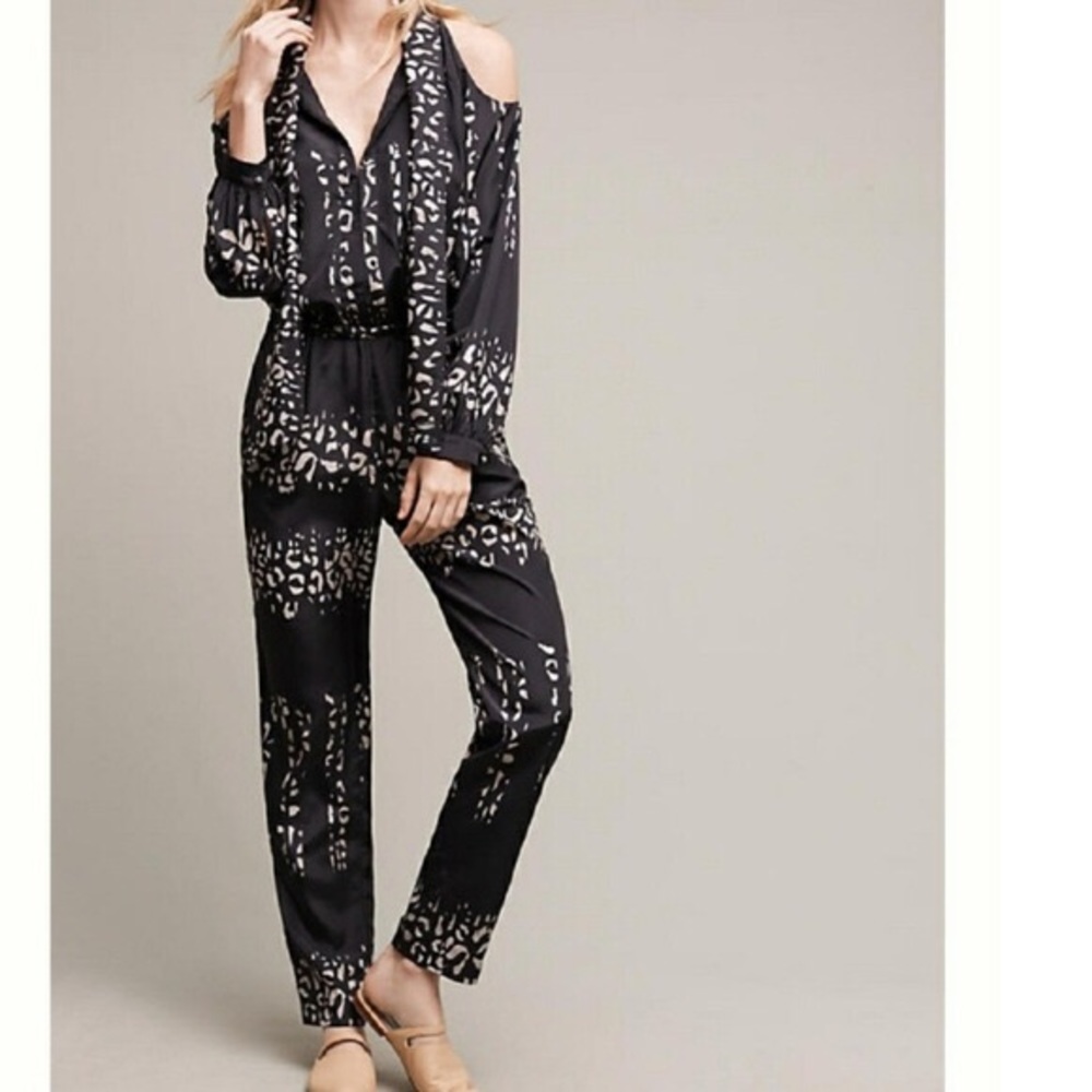 Anthropologie Florence Cold Shoulder Jumpsuit